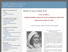 Tablet Screenshot of mj-lagrange.org